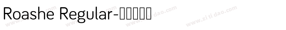 Roashe Regular字体转换